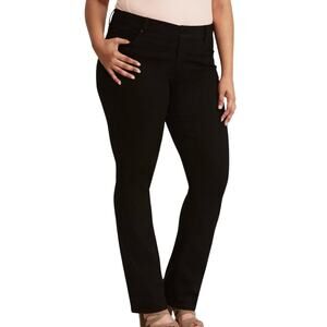 Torrid Barely Boot Jean Black Wash Denim Slim Boot Cut Sz 18 Tall Long Inseam